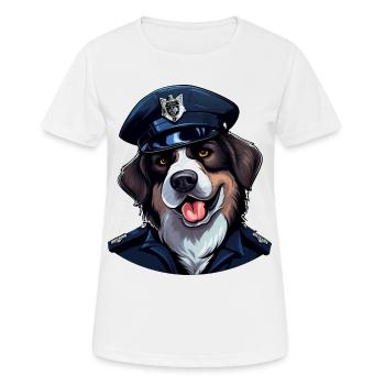Dogs Police - Women's Breathable T-Shirt - white - Front - AI Model Female 172 dark (172cm)