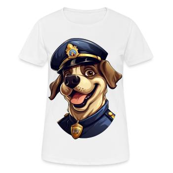 Police Dog - Women's Breathable T-Shirt - white - Front - AI Model Female 172 dark (172cm)