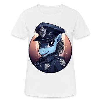 Pony Police - Women's Breathable T-Shirt - white - Front - AI Model Female 172 dark (172cm)