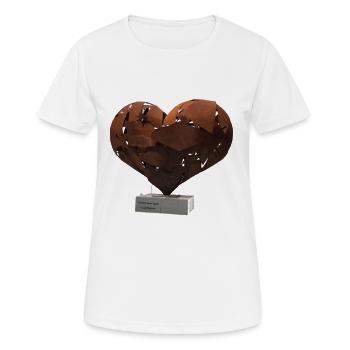 Heartfullness Vegas - Frauen T-Shirt atmungsaktiv - Weiß - Vorne - AI Model Female 172 dark (172cm)