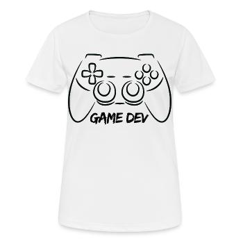 Video Game Producer - Women's Breathable T-Shirt - white - Front - AI Model Female 172 dark (172cm)