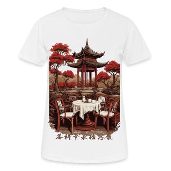 Asian Coffee - Women's Breathable T-Shirt - white - Front - AI Model Female 172 dark (172cm)