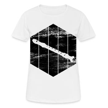 Flûte - T-shirt respirant Femme - blanc - Devant - AI Model Female 172 dark (172cm)