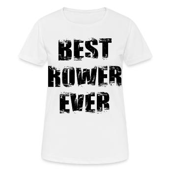 Rameur - T-shirt respirant Femme - blanc - Devant - AI Model Female 172 dark (172cm)