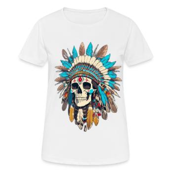 Chief of Chiefs - Frauen T-Shirt atmungsaktiv - Weiß - Vorne - AI Model Female 172 dark (172cm)