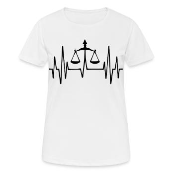 Career: Lawyer, Job, Occupation, Salaried Worker - Women's Breathable T-Shirt - white - Front - AI Model Female 172 dark (172cm)