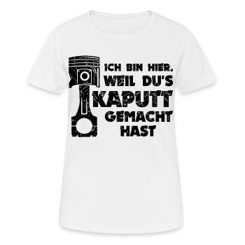Workaholic Statement Job Arbeiter Mechaniker - Frauen T-Shirt atmungsaktiv - Weiß - Vorne - AI Model Female 172 dark (172cm)