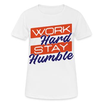 Arbeitskollege Statement Job Erfolg Karriere - Frauen T-Shirt atmungsaktiv - Weiß - Vorne - AI Model Female 172 dark (172cm)