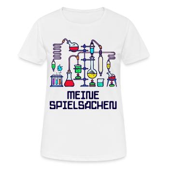 Beruf Wissenschafter Statement Workaholic Karriere - Frauen T-Shirt atmungsaktiv - Weiß - Vorne - AI Model Female 172 dark (172cm)