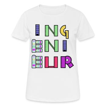 Career, Work, Quote, Job, Engineer, Supervisor - Women's Breathable T-Shirt - white - Front - AI Model Female 172 dark (172cm)