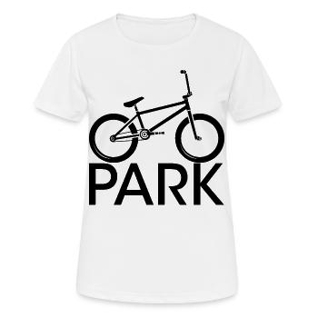 BMX Park Freestyle Halfpipe Symbole icône jeunesse - T-shirt respirant Femme - blanc - Devant - AI Model Female 172 dark (172cm)