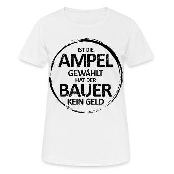 Bauernproteste Agrardiesel Demo - Frauen T-Shirt atmungsaktiv - Weiß - Vorne - AI Model Female 172 dark (172cm)