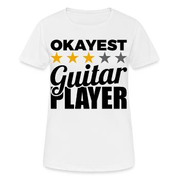 Okayest Guitar Player - Frauen T-Shirt atmungsaktiv - Weiß - Vorne - AI Model Female 172 dark (172cm)