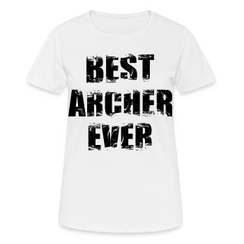 Best Archer - Frauen T-Shirt atmungsaktiv - Weiß - Vorne - AI Model Female 172 dark (172cm)