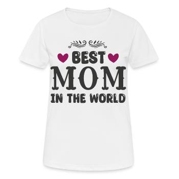 Beste Mama der Welt - Frauen T-Shirt atmungsaktiv - Weiß - Vorne - AI Model Female 172 dark (172cm)