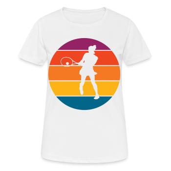 Tennis - T-shirt respirant Femme - blanc - Devant - AI Model Female 172 dark (172cm)