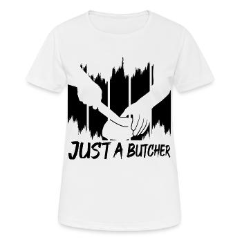 Metzger - Frauen T-Shirt atmungsaktiv - Weiß - Vorne - AI Model Female 172 dark (172cm)