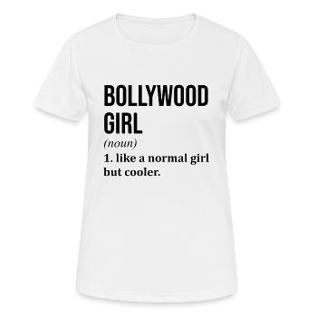 Bollywood Girl Funny Saying - Women's Breathable T-Shirt - white - Front - AI Model Female 172 dark (172cm)