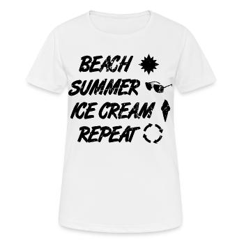 Eiscreme Liebhaber Routine - Women's Breathable T-Shirt - white - Front - AI Model Female 172 dark (172cm)
