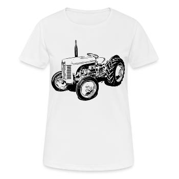 Stéphanie - T-shirt respirant Femme - blanc - Devant - AI Model Female 172 dark (172cm)