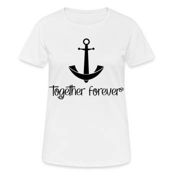 Together Forever - Women's Breathable T-Shirt - white - Front - AI Model Female 172 dark (172cm)