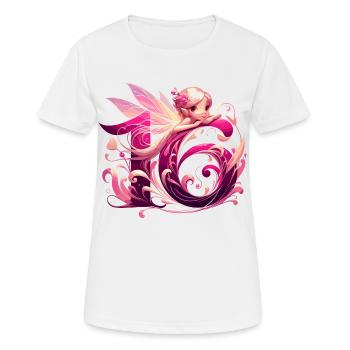 16 ans fée elfe mignon rose cadeau d’anniversaire - T-shirt respirant Femme - blanc - Devant - AI Model Female 172 dark (172cm)