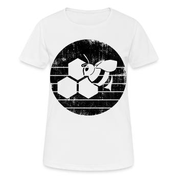Honigbiene - Frauen T-Shirt atmungsaktiv - Weiß - Vorne - AI Model Female 172 dark (172cm)