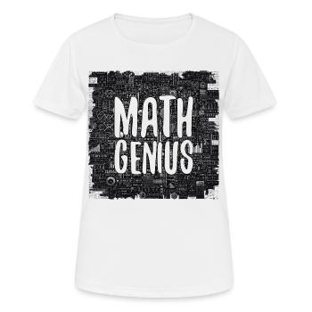 Mathe-Genie Mathematik Genie Mathe Geschenk - Frauen T-Shirt atmungsaktiv - Weiß - Vorne - AI Model Female 172 dark (172cm)