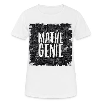 Mathe-Genie Mathematik Genie Mathe Geschenk - Frauen T-Shirt atmungsaktiv - Weiß - Vorne - AI Model Female 172 dark (172cm)