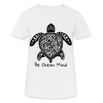Be Ocean - Women's Breathable T-Shirt - white - Front - AI Model Female 172 dark (172cm)