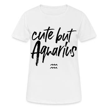 Astro Mignon mais Verseau - T-shirt respirant Femme - blanc - Devant - AI Model Female 172 dark (172cm)