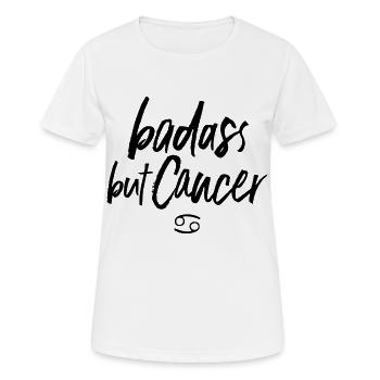 Astro Badass mais Cancer - T-shirt respirant Femme - blanc - Devant - AI Model Female 172 dark (172cm)