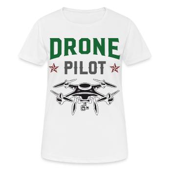 Drone Pilot - Women's Breathable T-Shirt - white - Front - AI Model Female 172 dark (172cm)