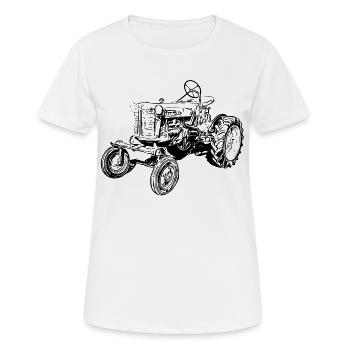 Farmall Cub - Frauen T-Shirt atmungsaktiv - Weiß - Vorne - AI Model Female 172 dark (172cm)
