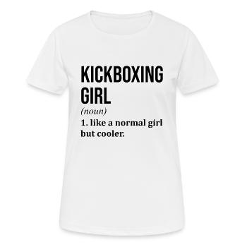 Kickboxing - Women's Breathable T-Shirt - white - Front - AI Model Female 172 dark (172cm)
