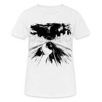 Bowling - Frauen T-Shirt atmungsaktiv - Weiß - Vorne - AI Model Female 172 dark (172cm)