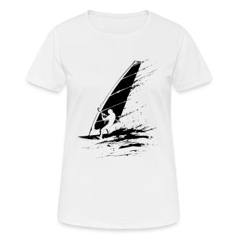Windsurfers - Women's Breathable T-Shirt - white - Front - AI Model Female 172 dark (172cm)