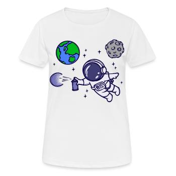 Bombe aérosol Graffti pulvérisateur Art Street Art - T-shirt respirant Femme - blanc - Devant - AI Model Female 172 dark (172cm)
