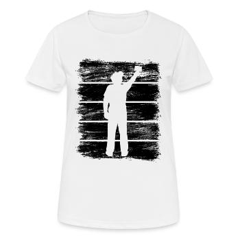 Maler - Frauen T-Shirt atmungsaktiv - Weiß - Vorne - AI Model Female 172 dark (172cm)