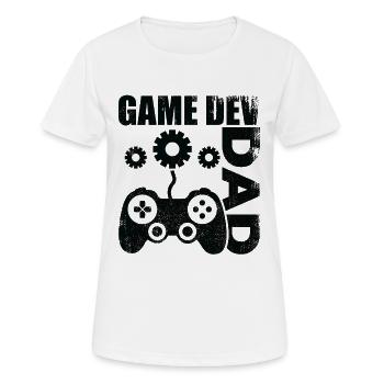 Game Dev Father - Women's Breathable T-Shirt - white - Front - AI Model Female 172 dark (172cm)