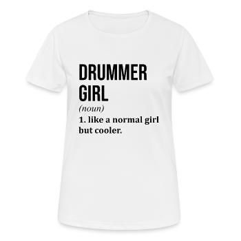 Batteur Batteur Batteur - T-shirt respirant Femme - blanc - Devant - AI Model Female 172 dark (172cm)