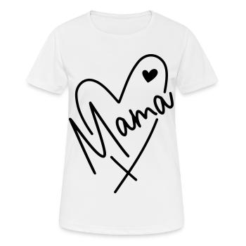 Mommy Heart - Women's Breathable T-Shirt - white - Front - AI Model Female 172 dark (172cm)