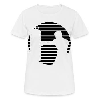 Boxeur - T-shirt respirant Femme - blanc - Devant - AI Model Female 172 dark (172cm)