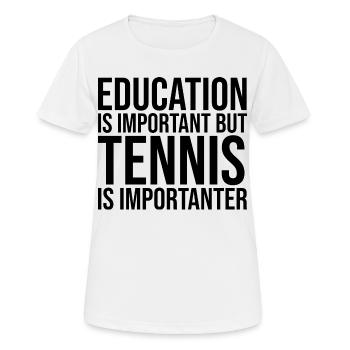 Tennis Tennis Tennis - Frauen T-Shirt atmungsaktiv - Weiß - Vorne - AI Model Female 172 dark (172cm)