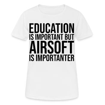 Airsoft Airsoft Airsoft - T-shirt respirant Femme - blanc - Devant - AI Model Female 172 dark (172cm)