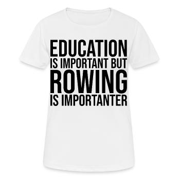 aviron - T-shirt respirant Femme - blanc - Devant - AI Model Female 172 dark (172cm)