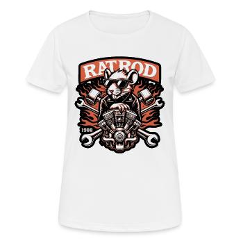 Rat Rod Custom Race Rusty Wild Tuning Hot Rusty - Women's Breathable T-Shirt - white - Front - AI Model Female 172 dark (172cm)