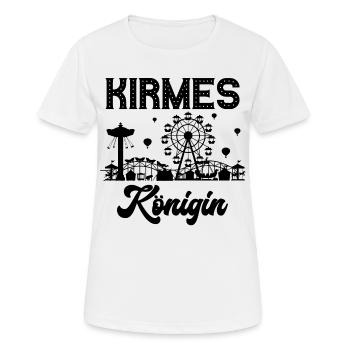 Kirmes Königin Jahrmarkt Rummel Volksfest - Frauen T-Shirt atmungsaktiv - Weiß - Vorne - AI Model Female 172 dark (172cm)