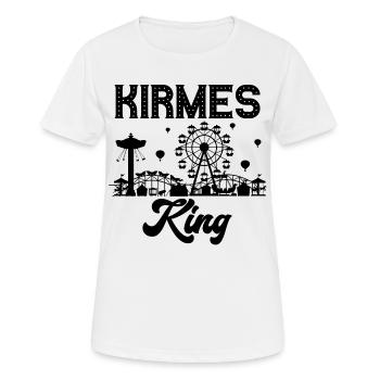 Kirmes King Jahrmarkt Rummel Volksfest - Frauen T-Shirt atmungsaktiv - Weiß - Vorne - AI Model Female 172 dark (172cm)