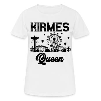 Kirmes Königin Jahrmarkt Rummel Volksfest - Frauen T-Shirt atmungsaktiv - Weiß - Vorne - AI Model Female 172 dark (172cm)